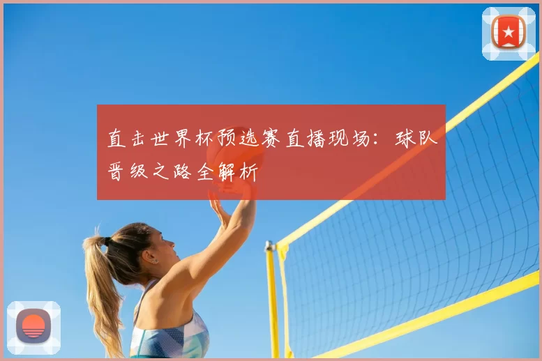 直击世界杯预选赛直播现场:球队晋级之路全解析