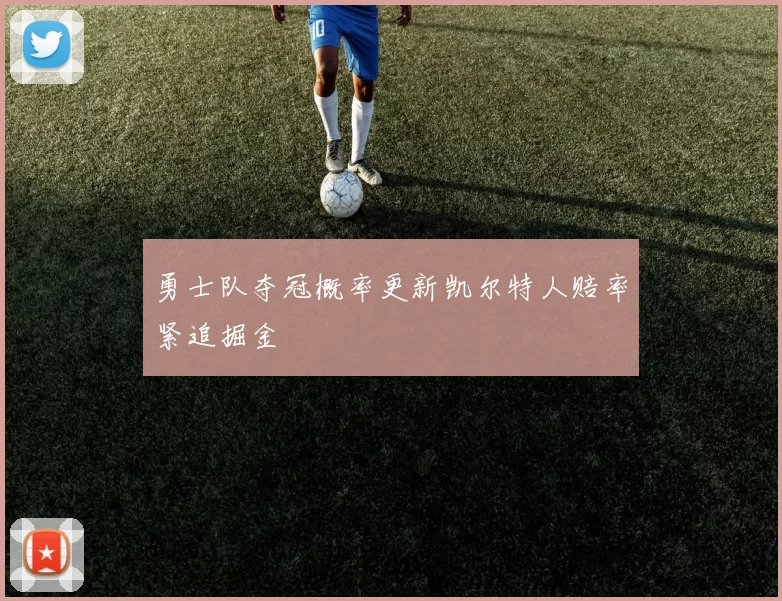 勇士队夺冠概率更新凯尔特人赔率紧追掘金